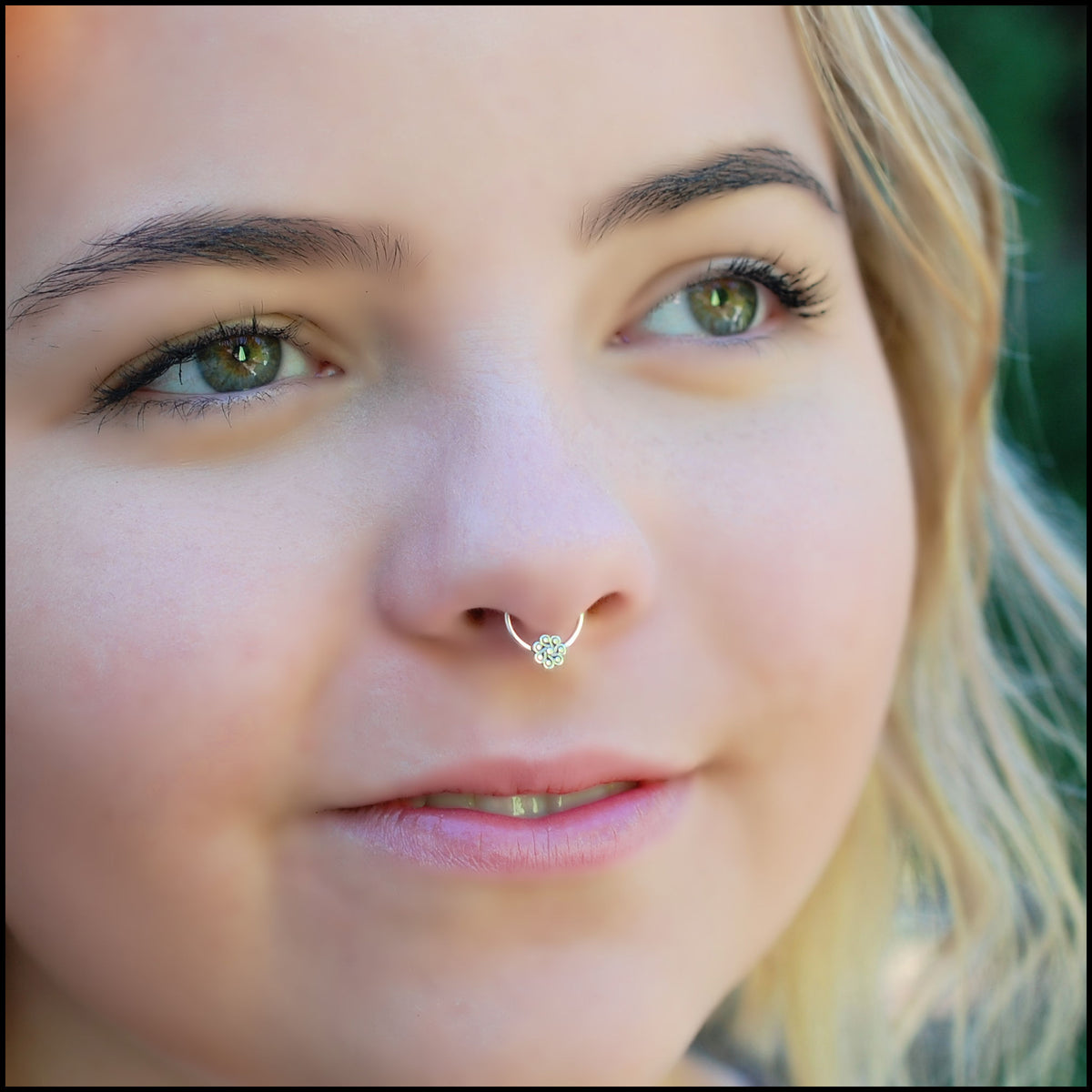 Single Real Silver Afghan Septum Ring (Fake Style) - Antiqued Cheater –  Overgauged